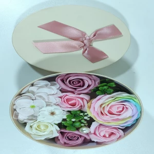 Valentine Special Multi Colored Soap Flower Gift Box